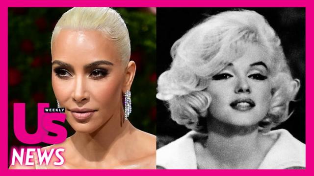 Kim Kardashian Wears 2nd Marilyn Monroe Dress, Holds Golden Globe | Us  Weekly